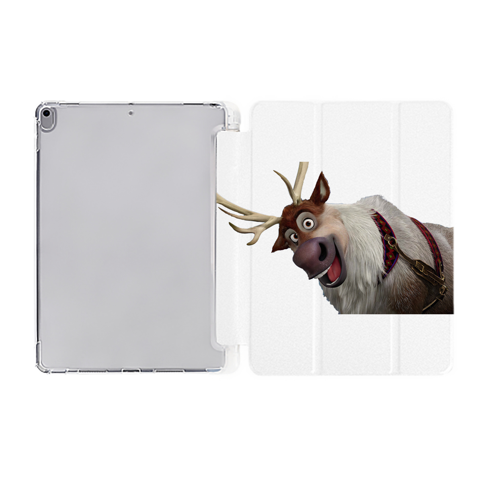 （画像用） アナと雪の女王 アンナ エルサ Frozen Anna Elsa IPad ケース ペン収納付き 三つ折りスタンド PUレザー×シリコン 対応機種9.5/10.5/10.9インチ